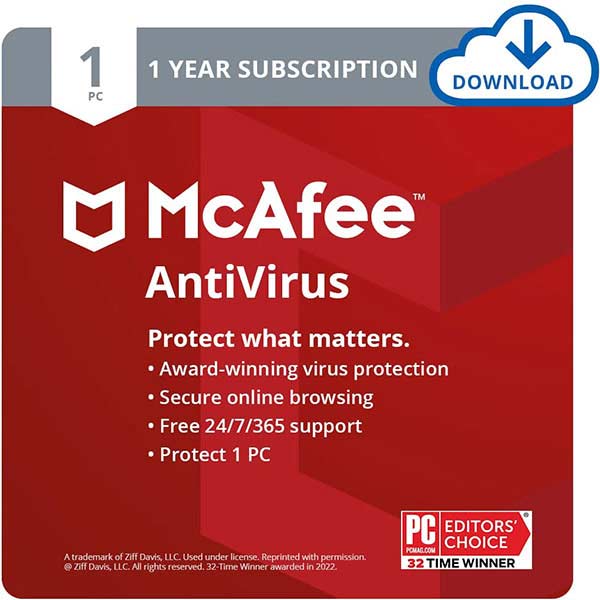 McAfee AntiVirus Protection 2022